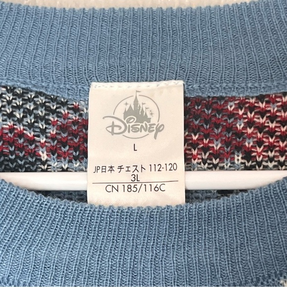 Disney Stitch Melé Kalikimaka Blue Christmas Sweater Holiday Size Large - Picture 3 of 11